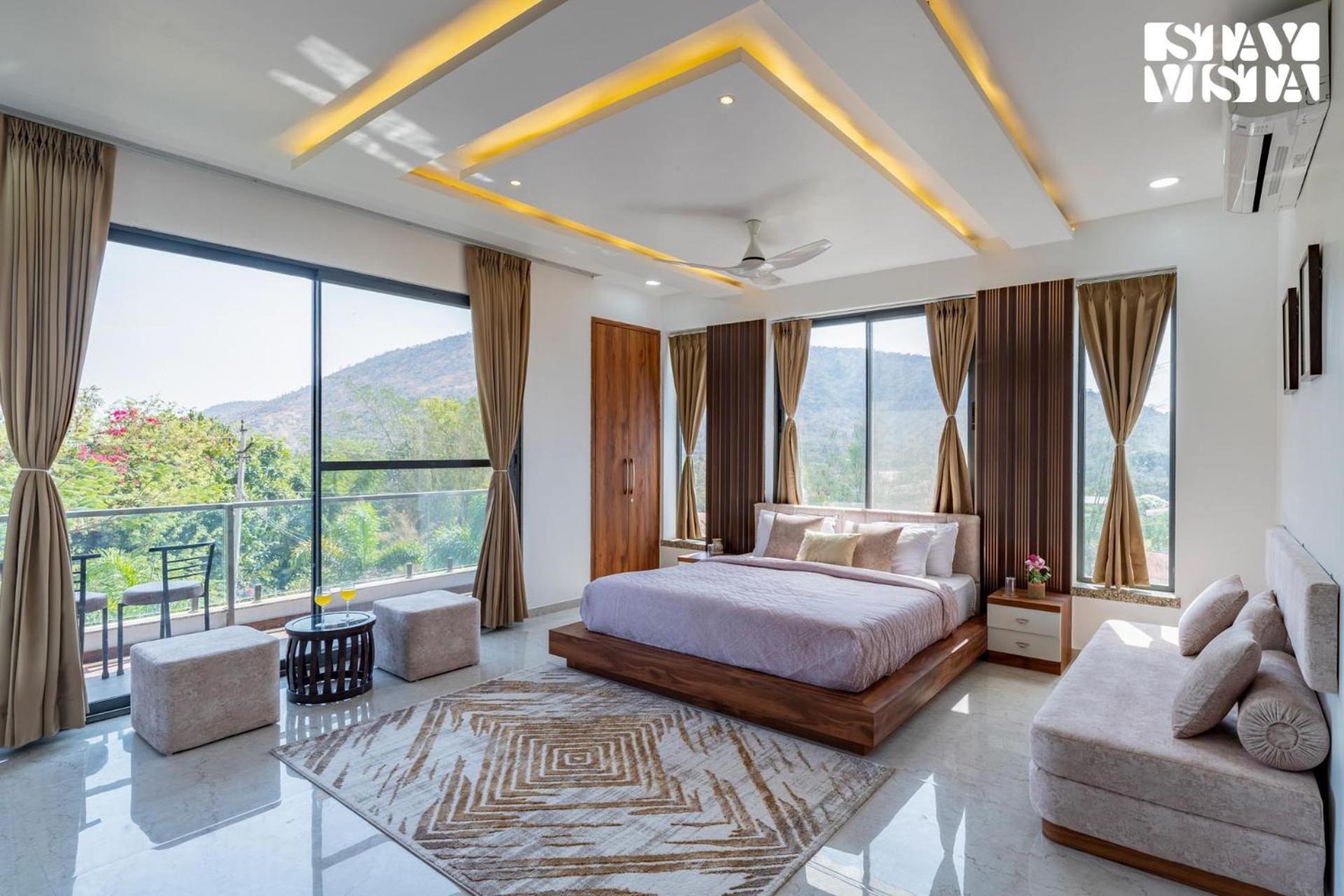 Stayvista'S Bella Dream - Mountain-View With Outdoor Pool, Lawn Featuring A Gazebo & Indoor Games Udaipur Esterno foto